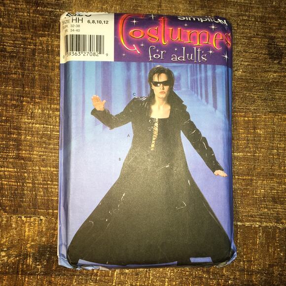 Simplicity Sewing Pattern 5380 Costume Misses Trinity Matrix Duster 6-12 UNCUT - Picture 1 of 2